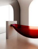 Прозрачная ванна Abber Kristall 180х80 AT9704Rubin красная