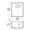 Кухонная мойка Omoikiri Bosen 38-U 4993538 leningrad grey