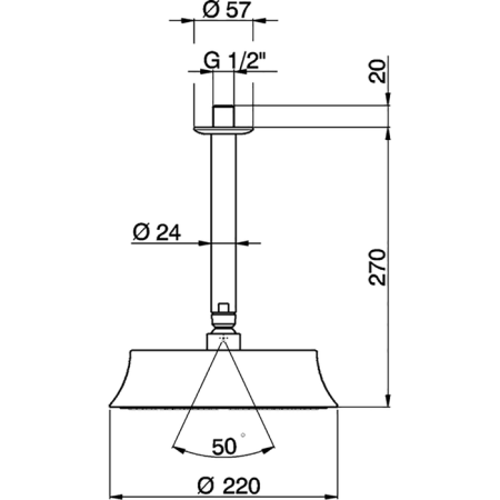 Верхний душ Cisal Shower DS01328021