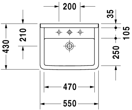 Раковина Duravit Starck 3 03005500001