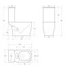 Унитаз-компакт безободковый BelBagno PRADO BB10150CP