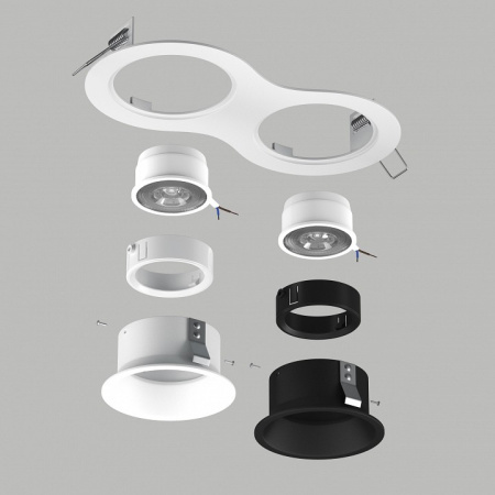 Встраиваемый светильник Lightstar Domino D6260607WBMOD