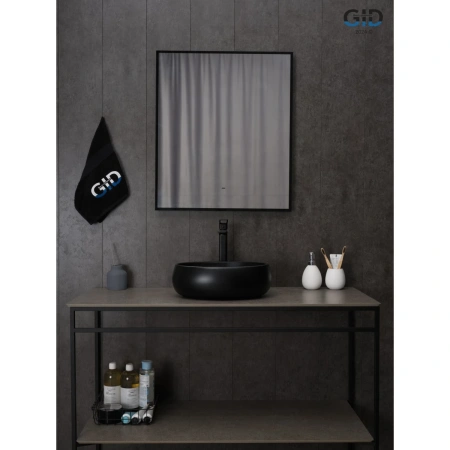 Раковина-чаша GID Bm9030ds 40x30 см, накладная, черный матовый