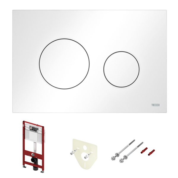 Комплект инсталляции 4 в 1 Tece Base K440920 с панелью смыва