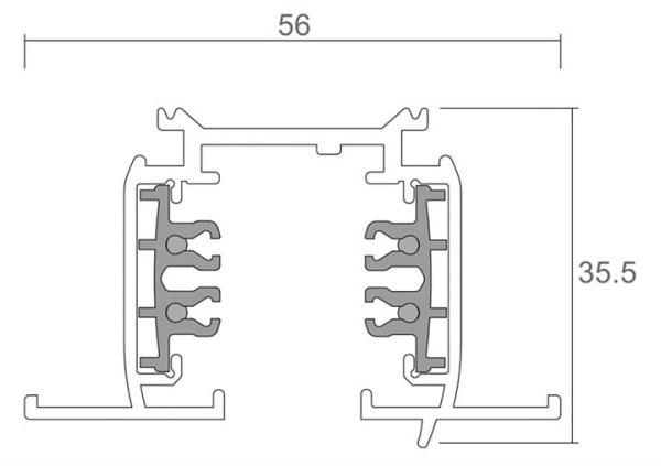 Трек встраиваемый Deko-Light Line Built 710070