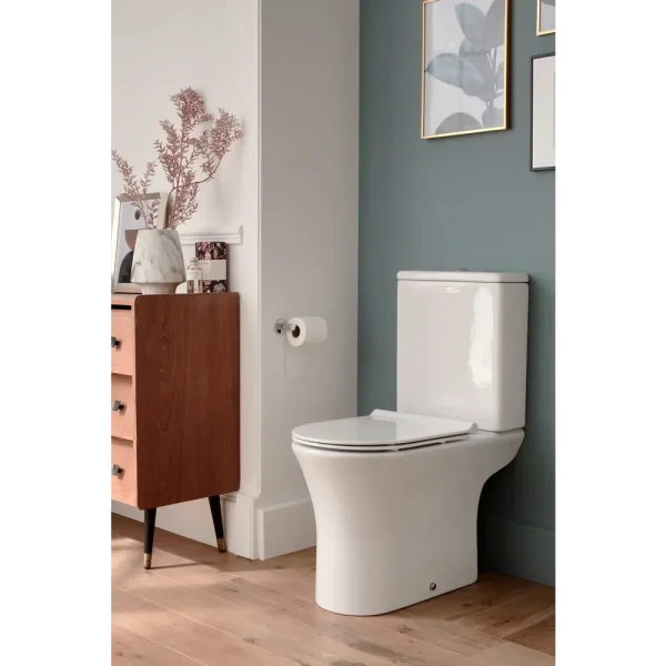 Унитаз-компакт Jacob Delafon Henry E25847RU-0 безободковый, с сиденьем микролифт, белый