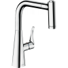 Смеситель для кухни hansgrohe Metris M71 220 2jet 73800000 с вытяжным душем хром