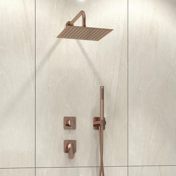 Душевой комплект WasserKRAFT Asphe A7751.287.338.329.290.292.291 розовое золото