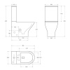 Чаша напольного унитаза BelBagno Acqua BB340CPR