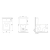 Унитаз-компакт Damixa Titan DX78C8600SC безободковый с сиденьем микролифт
