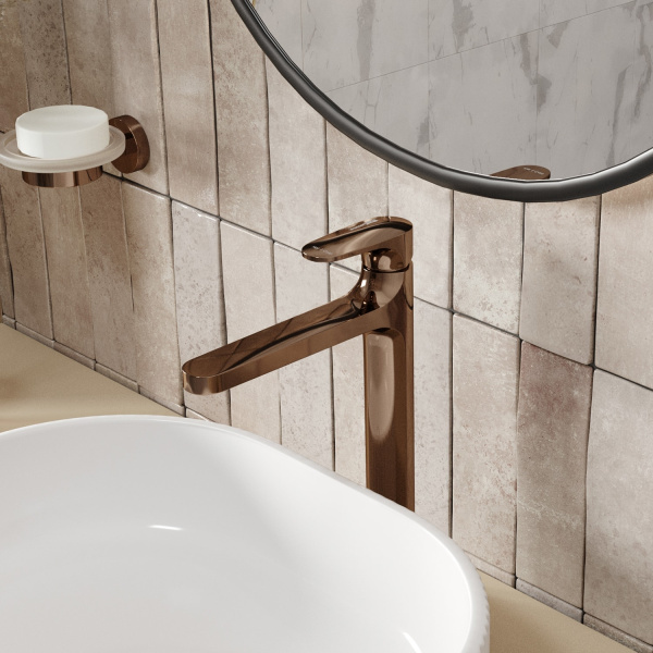 Смеситель для раковины WasserKRAFT Asphe 7703H золото