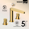 Смеситель для раковины WasserKRAFT Ems 7635 золото