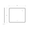 Зеркало Cezares Duet 90 CZR-SPC-DUET-900-800-LED-TCH c подсветкой