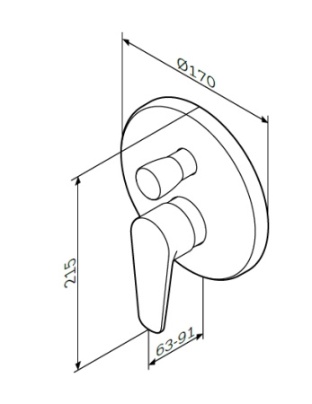 Смеситель для ванны AM.PM Inspire F5085000