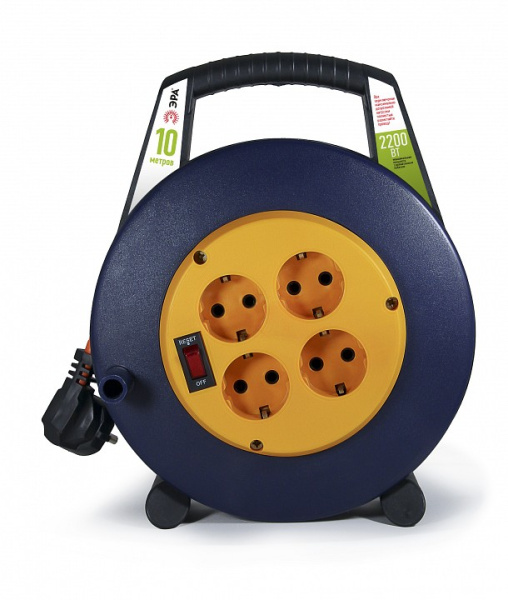 Удлинитель с выключателем Эра  BPx-4e-3x1-10m