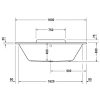 Акриловая ванна 180x80 см Duravit DuraStyle 700298000000000