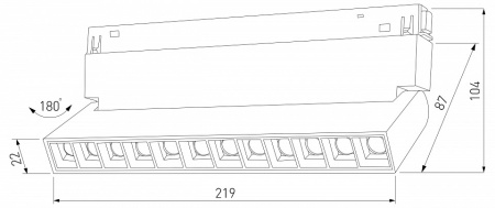 Накладной светильник Elektrostandard Slim Magnetic a067370