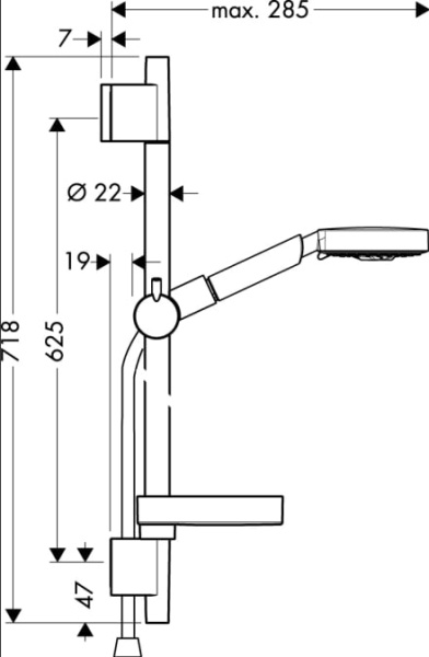 Душевой гарнитур hansgrohe Raindance S 100 Air 3jet 27882000