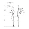 Смеситель для кухни Hansgrohe Metris 14823000