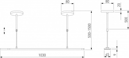 Основание на штанге Elektrostandard a065262