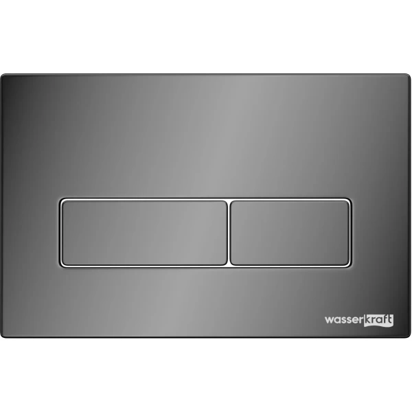 Инсталляция для унитаза WasserKRAFT Glan 66 66TLT.010.ME.BL.PB03 с кнопкой смыва, черный глянец