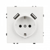 Розетка с заземлением и 2хUSB type A, без рамки Arlight SCT 054288
