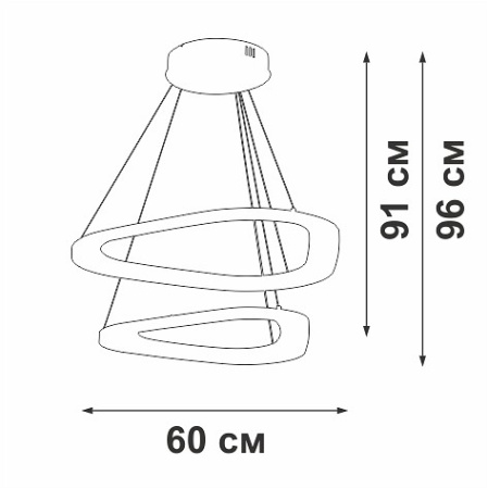 Подвесной светильник Vitaluce V2692 V2692-1/2S