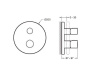 Смеситель для душа Jacob Delafon Round E75386-CP