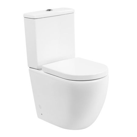 Унитаз-компакт безободковый BelBagno AMANDA BB051CPR с сиденьем BB865SC