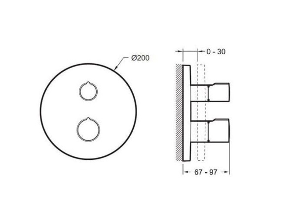 Смеситель для душа Jacob Delafon Round E75386-CP