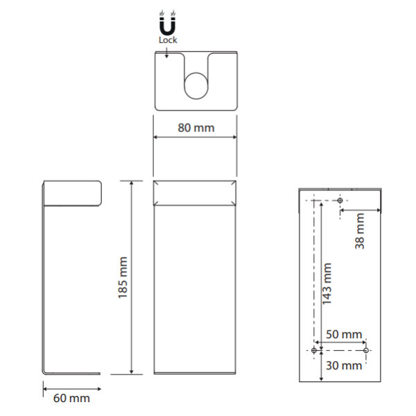 Держатель для дозатора Bemeta 146109450 черный матовый