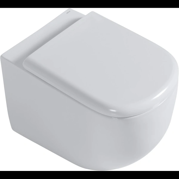 Унитаз приставной Abber Bequem AC1135T безободковый, торнадо, с сиденьем микролифт, белый