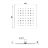 Верхний душ Carimali MySlim SLM0006CRX