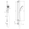Душевая штанга Gessi Rilievo 59242#031