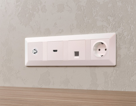 ТВ-розетка без рамки Ambrella Volt ALFA MA213050