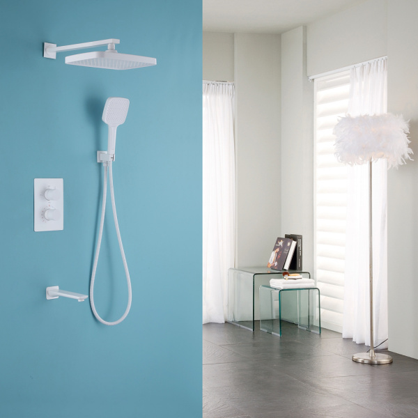 Душевой комплект Abber Weiss Insel AF8050W белый