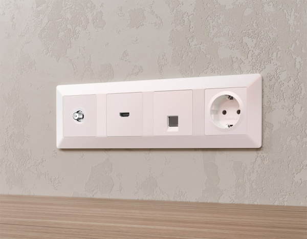 ТВ-розетка без рамки Ambrella Volt ALFA MA213050