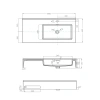 Раковина 100x45 см Акватон Квадро Про 1A733231QA01R