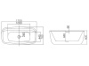 Акриловая ванна Hatria 170x80 Y8AH25