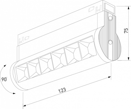 Накладной светильник Elektrostandard Slim Magnetic a062994