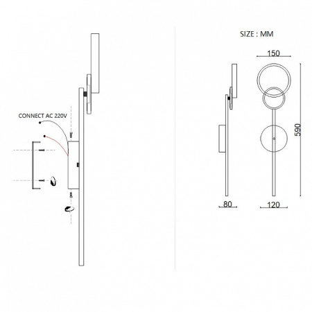 Накладной светильник Imperiumloft ZINGY A zingy01