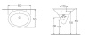 Раковина Hatria Sculture 65x57.5см YOFP01 белая