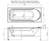 Акриловая ванна Aquanet West 160х70 белый