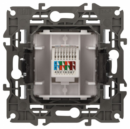 Розетка Ethernet RJ-45 без рамки Эра Эра Elegance 14-3107-03