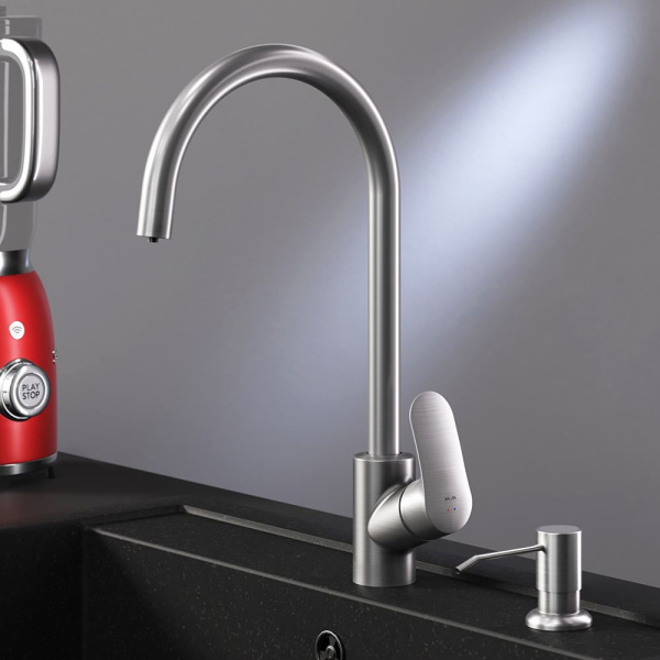 Смеситель для кухни AM.PM Like F8007T11 с дозатором сатин