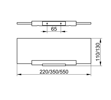 Полочка Keuco Plan 14910005300 без держателя