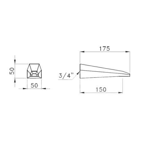 Излив для ванны Stella Stella ST 09000 CR00