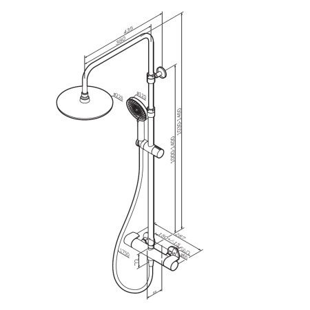Душевая стойка AM.PM X-Joy F0785A400