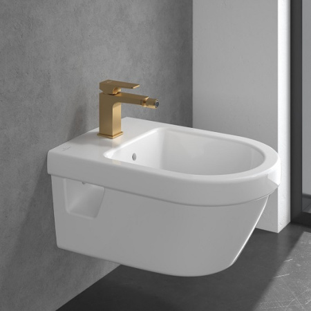 Смеситель для биде Villeroy&Boch Architectura Square TVB12500100076 золото сатинированное