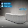 Акриловая ванна Abber 150x75 AB9412-1.5 R